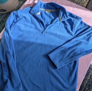 Men's Blue Quarter-Zip Sweater
